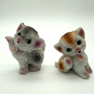 Vintage 1950’s "Sugar Kittens" or "Sugared Cats" ceramic figurines